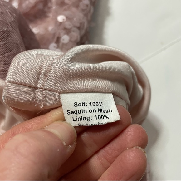 Eva Franco Asymmetric Off The Shoulder Sequin Nightclub Blouse Zipper Closure 4 - Picture 8 of 8